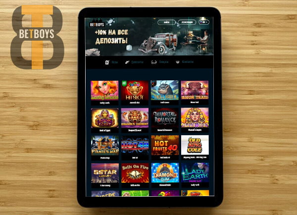 так выгялдит казино Betboys на планшетах Онлайн казино Betboys Casino мобильная версия на iPad